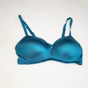 Breezies 34B Teal Shine Contour Wirefree T-Shirt B